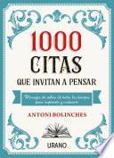 Libro 1000 citas que invitan a pensar