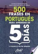 Libro 500 frases en Portugués para aprender en 5 días