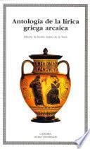 Libro Antología de la lírica griega arcaica