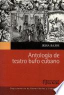Libro Antología de teatro bufo cubano