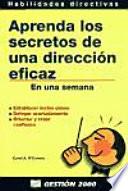 Libro Aprenda Los Secretos De Una Direccion Eficaz