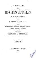Biografias de hombres notables de Hispano-América