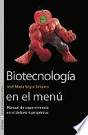Libro Biotecnología en el menú