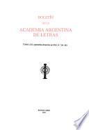 Boletín de la Academia Argentina de Letras