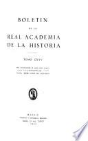 Libro Boletín de la Real Academia de la Historia