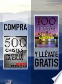 Libro Compra 500 CHISTES PARA PARTIRSE LA CAJA y llévate gratis 100 REGLAS PARA AUMENTAR TU PRODUCTIVIDAD