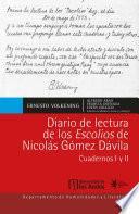 Libro Diario de lectura de los Escolios de Nicolás Gómez Dávila