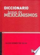 Libro Diccionario breve de mexicanismos