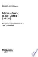 Libro Dietari de postguerra del baró d'Esponellà, 1940-1945