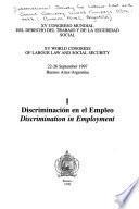 Libro Discriminación en Empleo