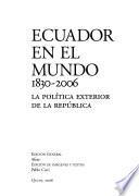Libro Ecuador en el mundo, 1830-2006