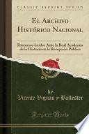 Libro El Archivo Histórico Nacional