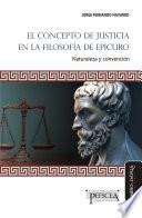 Libro El concepto de justicia en la filosofía de Epicuro