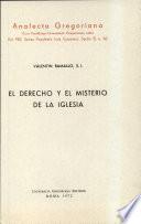 Libro El derecho y el misterio de la Iglesia