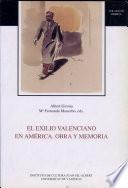 Libro El exilio valenciano en América. Obra y memoria