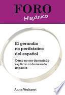 Libro El gerundio no perifrástico del español
