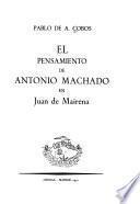 El pensamiento de Antonio Machado en Juan de Mairena