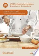 Libro Elaboraciones básicas de productos de pastelería. HOTR0109