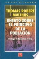 Libro Ensayo sobre el principio de la población