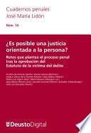 Libro ¿Es posible una justicia orientada a la persona?