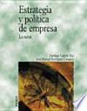 Libro Estrategia y política de empresa