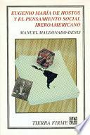Libro Eugenio María de Hostos y el pensamiento social iberoamericano