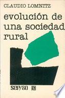 Libro Evolución de una sociedad rural