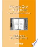 Libro François Gény y el derecho