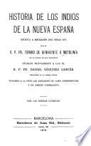 Historia de los indios de la Nueva España