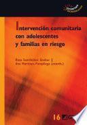 Libro Intervención comunitaria con adolescentes y familias en riesgo