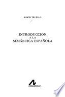 Introducción a la semántica española