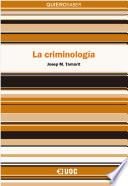 Libro La criminología