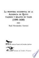 Libro La frontera occidental de la Audiencia de Quito