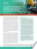 Libro La gestión medioambiental necesita el respaldo de unos derechos garantizados y una gobernanza adecuada