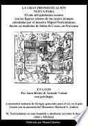 Libro La gran pronosticacion nueva para 1560﻿ de Nostradamus