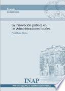 Libro La innovación pública en las Administraciones locales