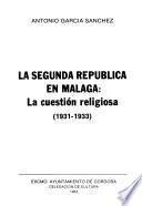 La segunda república en Málaga