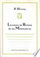 Libro Lecciones de historia de las matemáticas