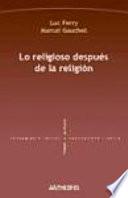 Libro Lo religioso después de la religión