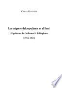 Los orígenes del populismo en el Perú