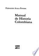 Libro Manual de historia colombiana