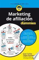 Libro Marketing de afiliación para dummies