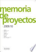 Libro Memoria de proyectos 2009-10