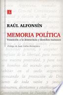 Libro Memoria política