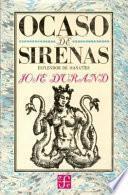 Libro Ocaso de sirenas