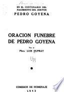 Oración fúnebre de Pedro Goyena ...