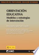 Libro Orientación educativa. Modelos y estrategias de intervención