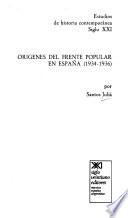 Orígenes del frente popular en España (1934-1936)