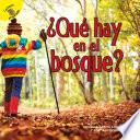 Libro ¿Qué hay en el bosque?