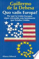 Libro Quo vadis Europa?